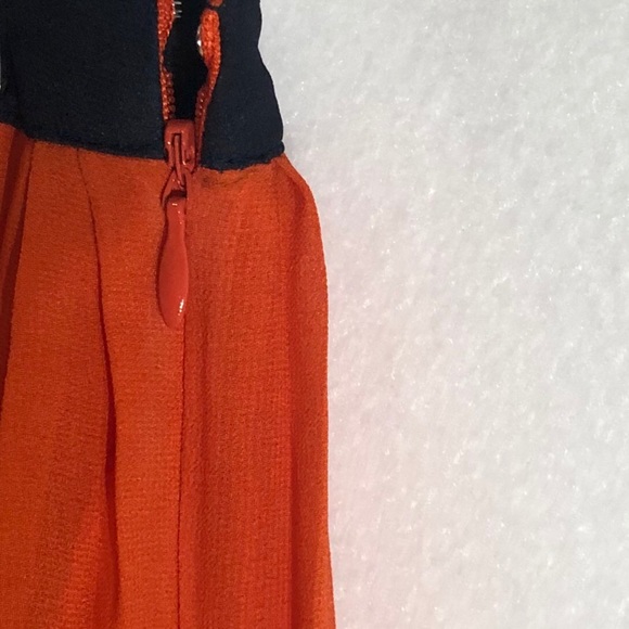 NWOT G.H.Bass Orange & Pink Accordion Pleat Skirt Sz 6 - Picture 5 of 8